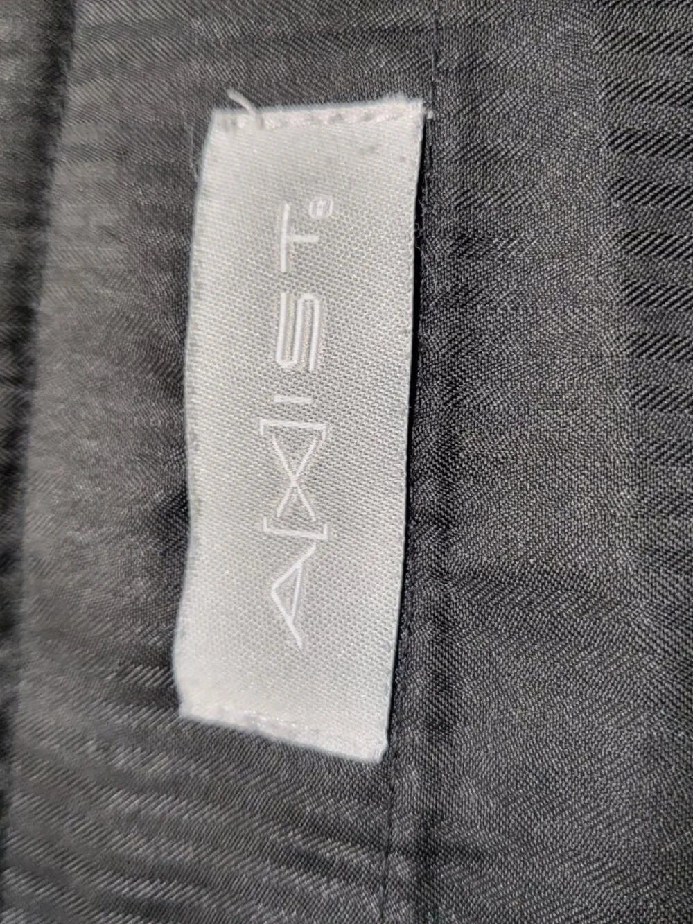 Axis Mens Dress Pants 32 X 30 Straight Leg Straight Gray Polyester Rayon Spandex